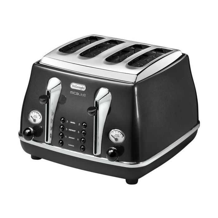 De'Longhi Brilliante 4 Slice Toaster Black