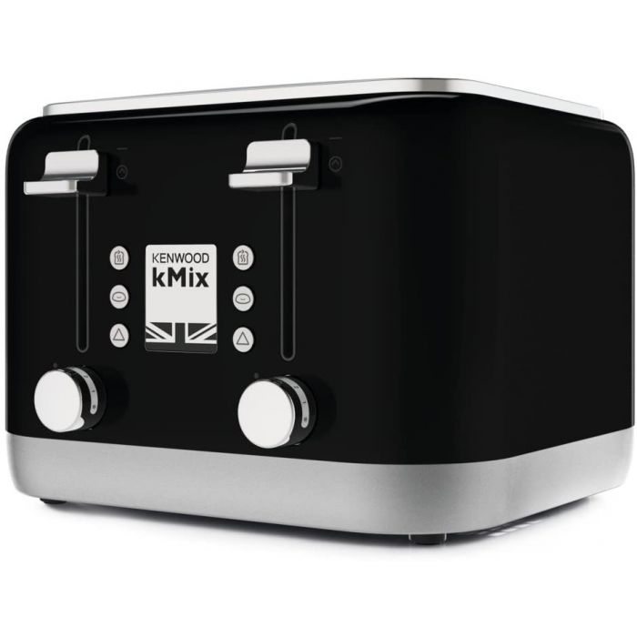 Kenwood TFX750BK 4 Slice Toaster with Defrost Function kMix 1800w Rich Black