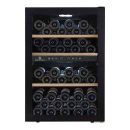 Cavecool Chill Topaz Wine Cooler - 62 Bottles - Dual Zone - Black