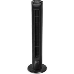 Igenix DF0035TBL Oscillating Tower Fan 7.5 Hour Timer & Remote Control 45w Black