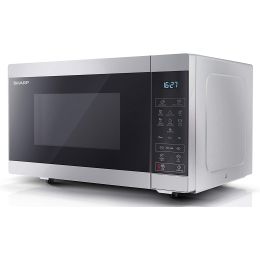 SHARP YC-MS51U-S Large 25L Capacity Solo Digital Microwave 900W Silver 