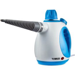 Tower T134000 Handheld Steam Cleaner 1050W 0.25L Blue & White