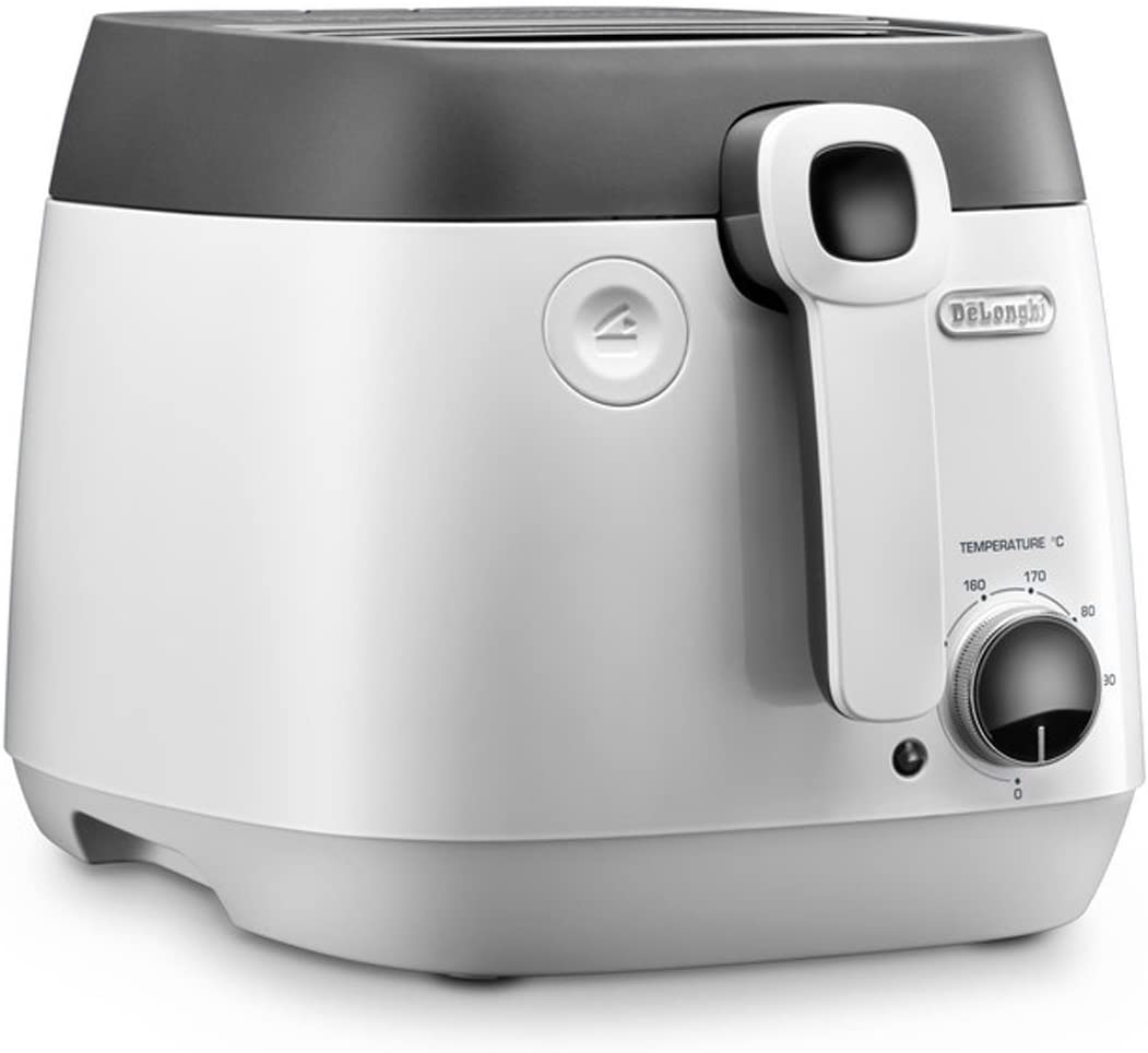 De Longhi FS6025 Deep Fat Fryer with Anti Odour Filter White Grey