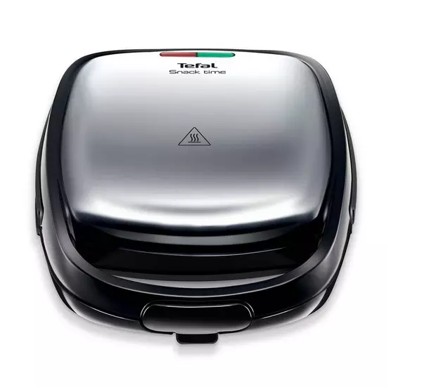 Tefal 2 In 1 Sandwich & Waffle Maker With Interchangable Plates In  Silver/Black